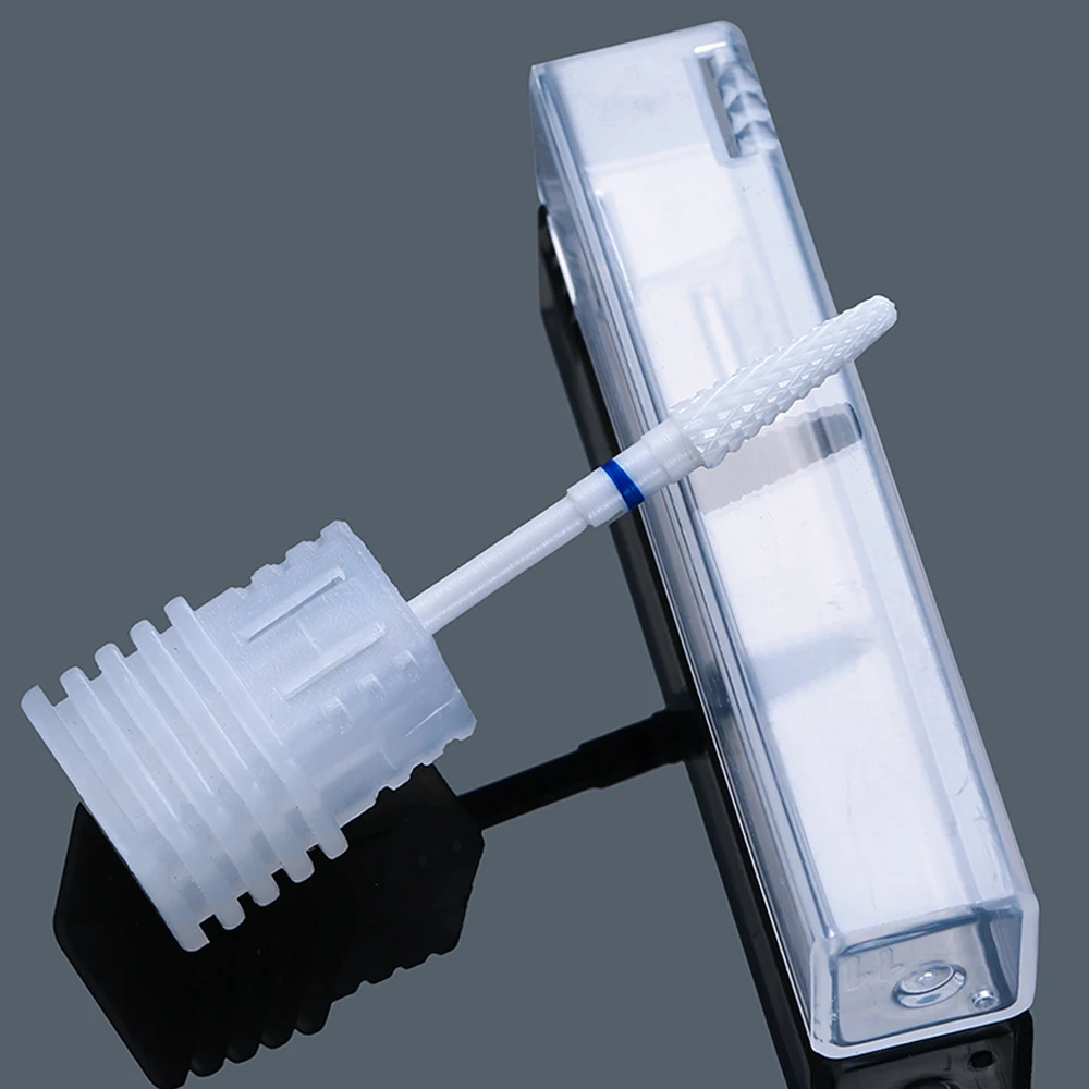 

1 шт. керамический сверло для ногтей, Электрический Маникюрный аппарат, аксессуары, резцы для фрезы, вращающиеся инструменты для заусенцев, ...