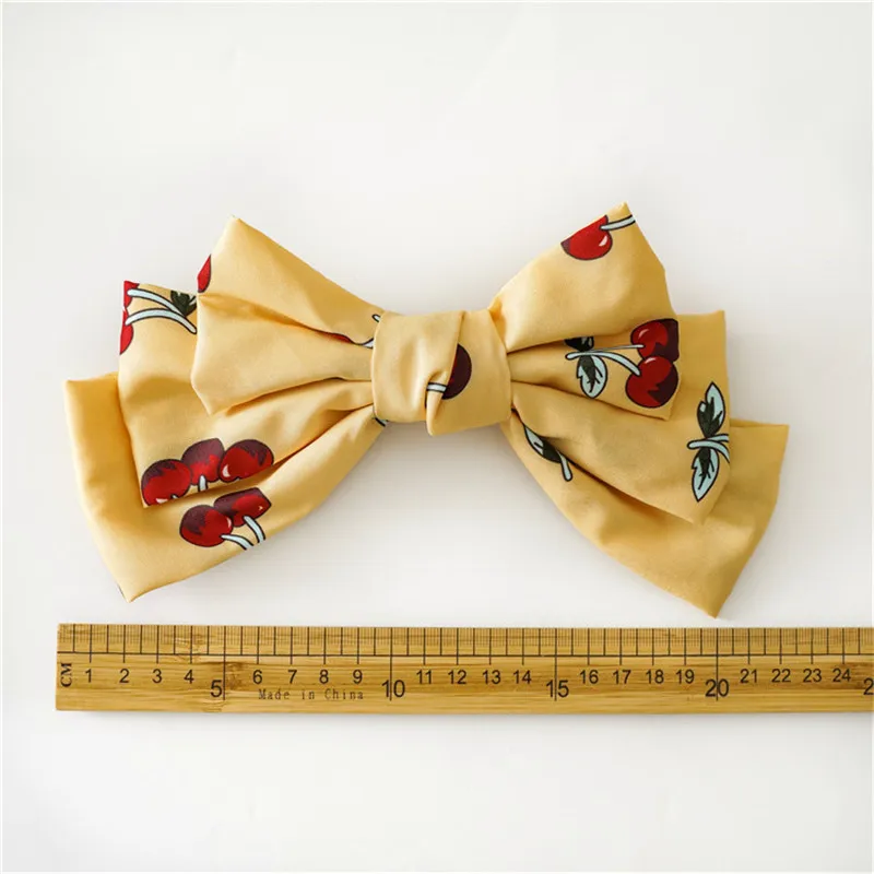 2019 Hot Sale New 1 pcs Cherry Printed Hairpins France Style Hair Clips For Woman Bowknot Girls Accessories | Красота и здоровье