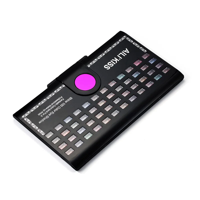 100 цветов палитра теней для век макияж земля тени косметика блеск водостойкие