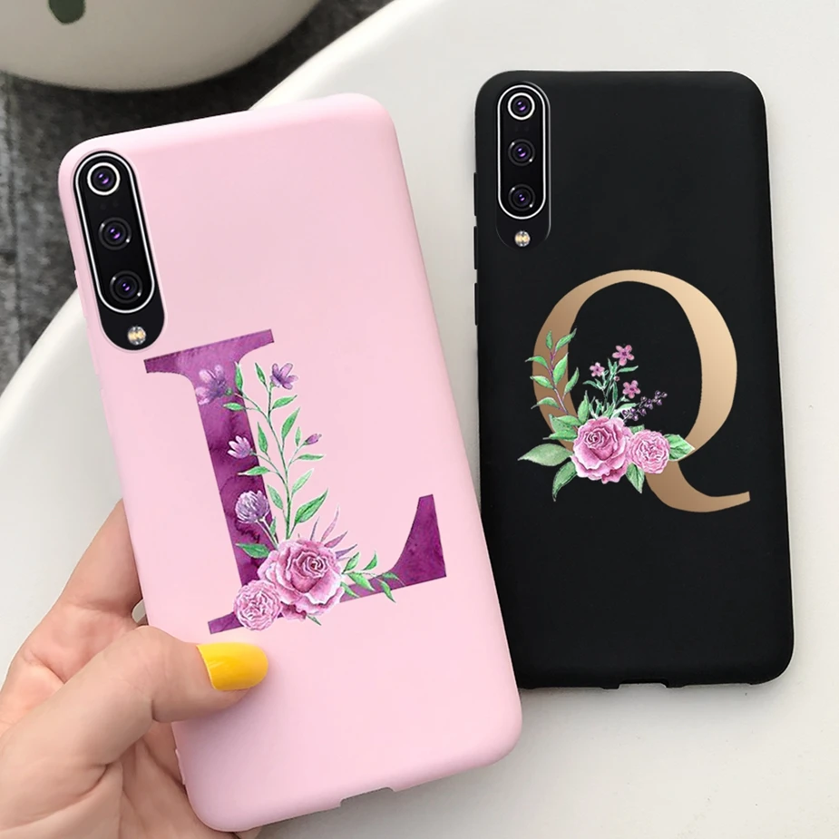 Чехол для Xiaomi Mi 9 Se мягкий силиконовый чехол с милыми буквами чехлы телефонов SE 9SE