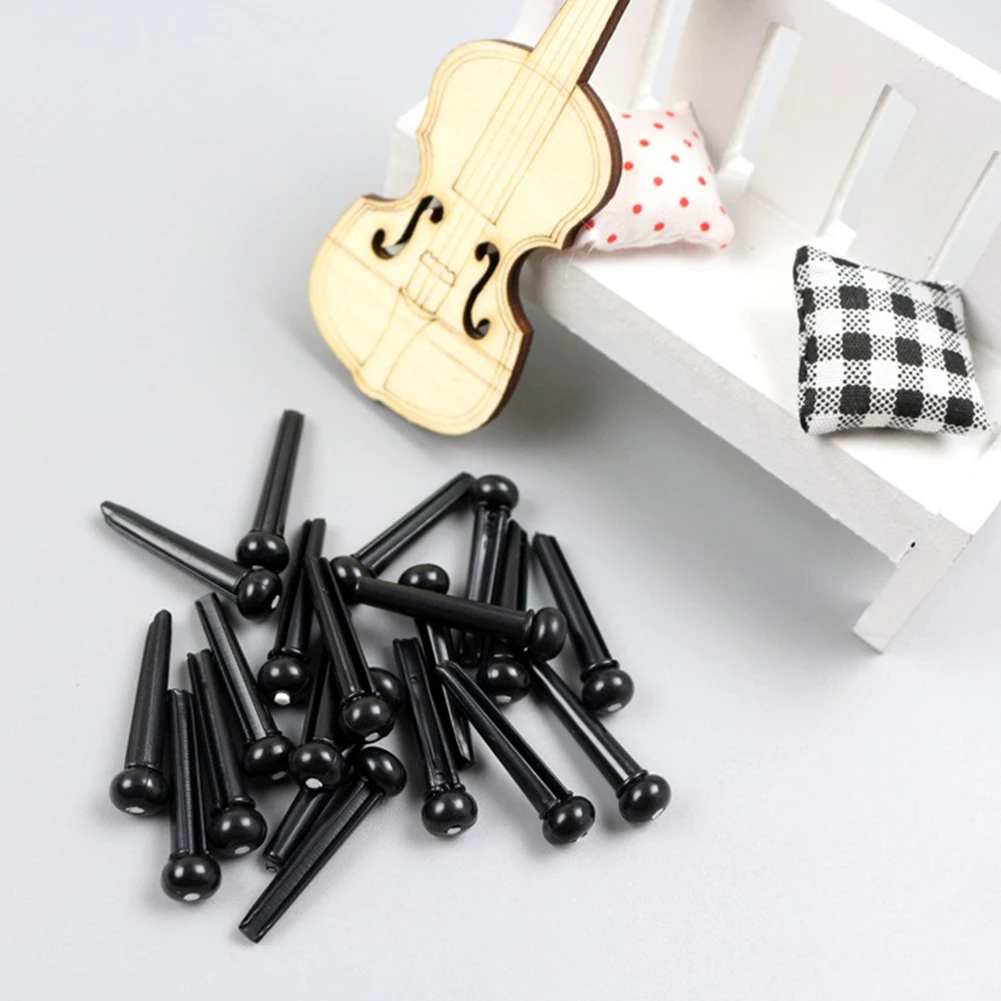

24pcs/set Musical Instruments String Nail Performance Tuning Tone Tailpiece Acoustic Guitar Bridge Pin Practicing Fixed Durable