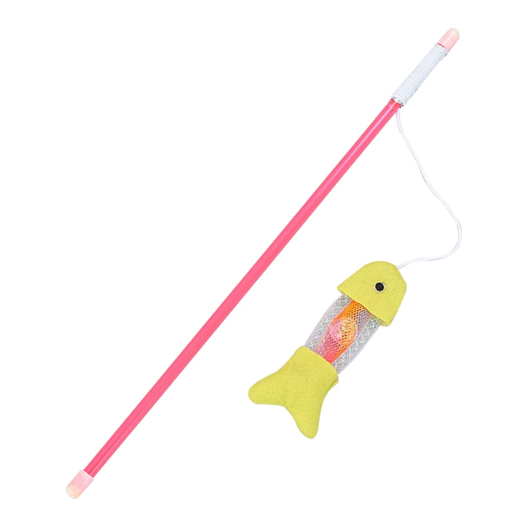 Пластиковая Интерактивная рыбка-Дразнилка для котенка 1 шт. пластиковые кошачьи