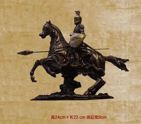 

In the West Riding warrior figure bronze ornaments crafts jewelry European real knight bar decoration