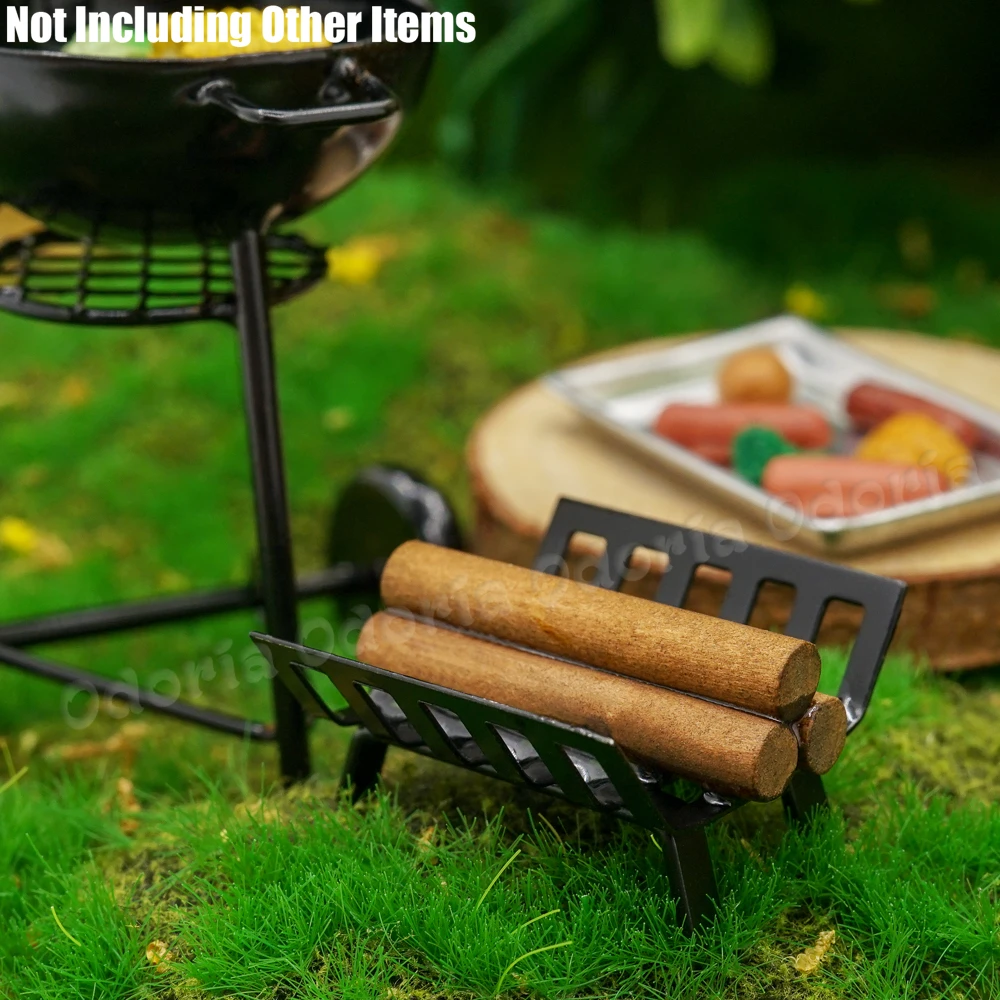 Odoria 1:12 Миниатюрная модель духовки для барбекю и гриля корзина обжарки подставка