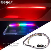 ceyes 12v car led high brake mount stop rear tail warning lamp additional stop light running turn signal strips auto accessories