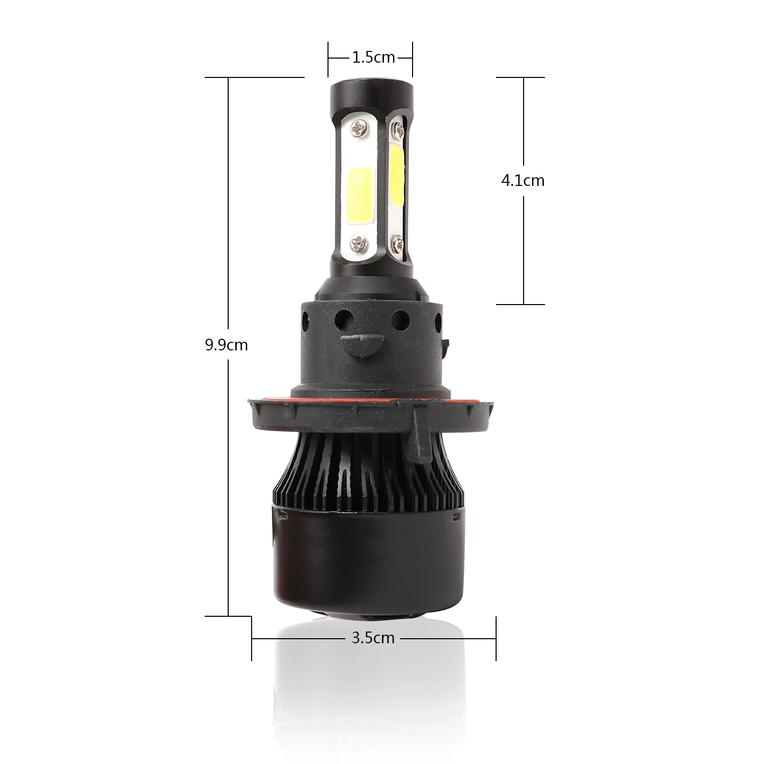 2pcs Car Headlight H4 H7 H8 H9 H11 Car 4-Sides LED Headlight 9004 9005 9005 9006 H13 200W 20000LM Hi/Low Kit Bulbs Beam 6000K