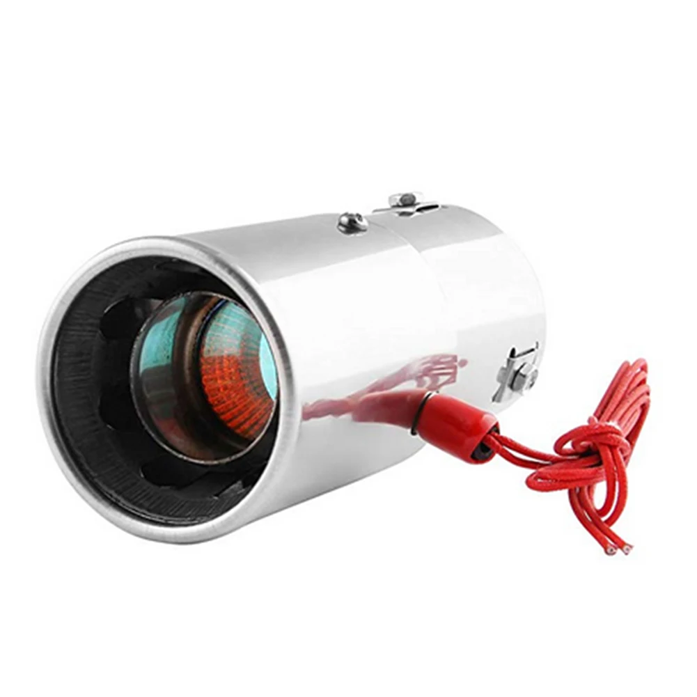 Прочный красный светодиодный беспламенный глушитель из нержавеющей стали с