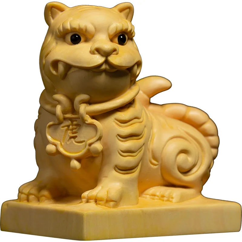 7 см статуя тигра бокса для гостиной маленькое животное на удачу украшение из