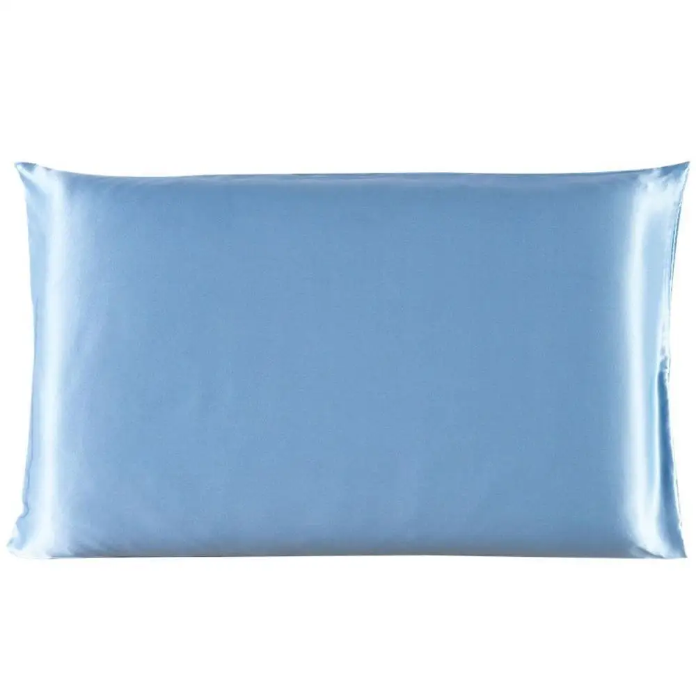 

21Hot Pure Emulation Satin Silk Pillowcase Square Pillow Single Cover Chair Seat Soft Mulberry Plain Pillow Case Cover New