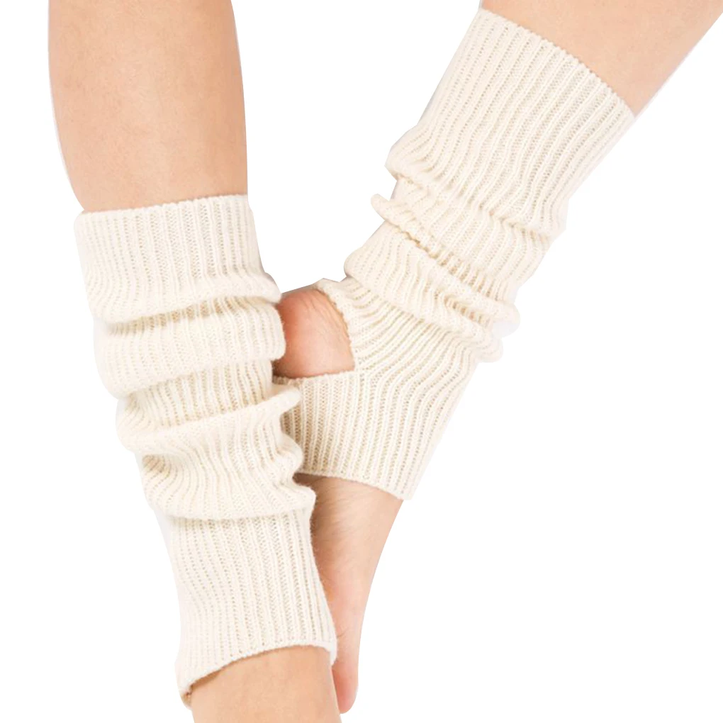 

1 Pair Woman Socks Girls Female Knitted Leg Warmers Boot Socks Body Cover For Gym Fitness Dance Ballet Exercising Hose