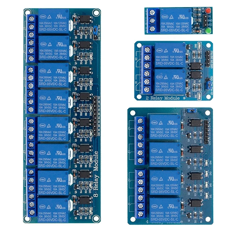 1 2 4 8 каналов 5V Модуль реле низкого уровня для SCM бытовой техники Управление Arduino