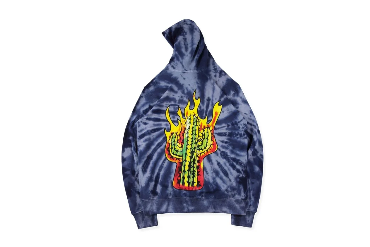 

22SS Flame Cactus Print Astroworld Hoodies Men Women EU Size 100% Cotton TRAVIS SCOTT Pullover Streetwear Autumn Kanye West