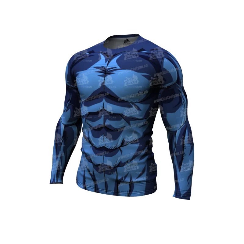 

2020summer men compression shirt tight-fitting fitness training long-sleeved sports fitness breathable quick-drying anti-pilling