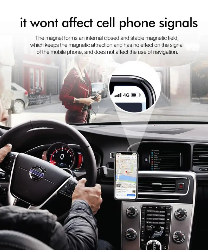 Мини магнитный автомобильный держатель для телефона подставка в форме полосы
