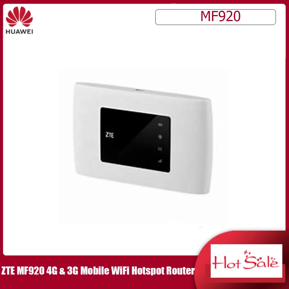 Разблокированный мобильный телефон ZTE MF920 4G & 3G ZTE MF920A MF910 MF920V 4G LTE, точка доступа Wi-Fi, фотография 150 Мбит/с, модем PK MF90 MF910 E5573