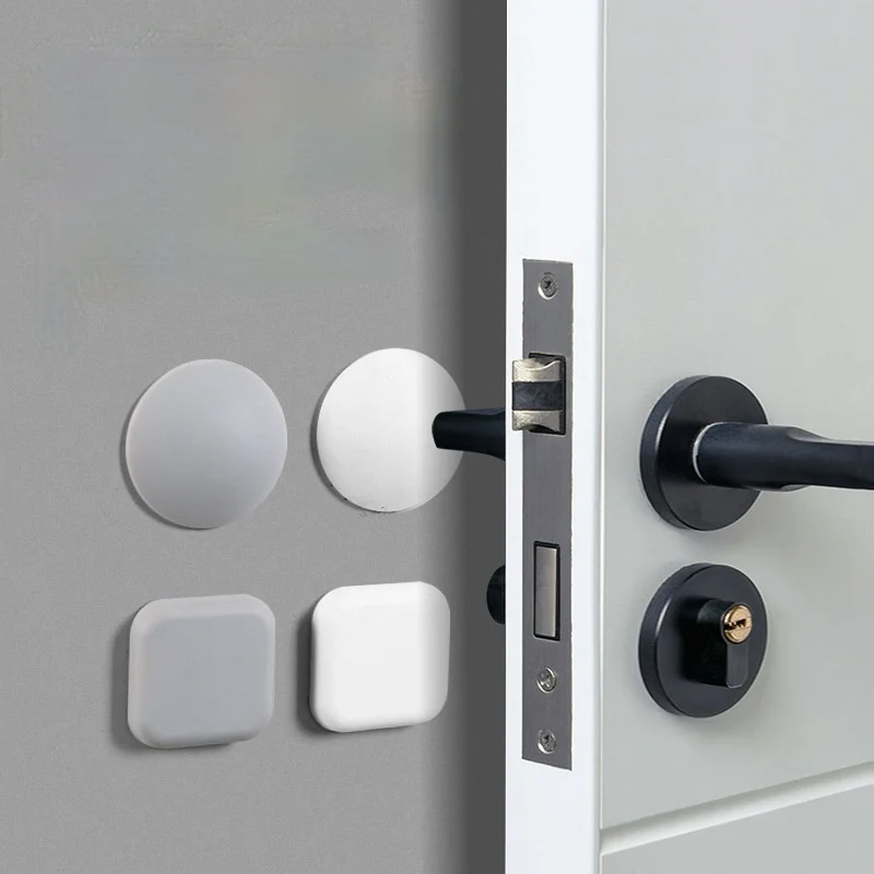 

1/2Pcs Self-adhesive Door Stops Silicone Damper Bumpers Crash Pad Cabinet Wall Protector Pads Household Anti-collision