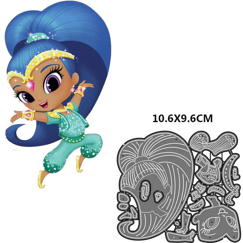 Набор ножей для вырубки "Девочки" новый блеск металлических вырубных шаблонов для скрапбукинга, тиснения бумаги, открыток, рукоделия, штампы, любимых детьми.