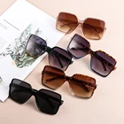 1 пара модных большой кадр очки солнцезащитные очки с защитой от ультрафиолетовых лучей негабаритные квадратные очки солнечные очки в стиле ретро для пляжного зонтика уличной вечеринки