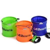 outdoor portable foldable 17cmx17cm eva fishing bucket live fish box sea waterproof bucket fishing accessories fishing bags