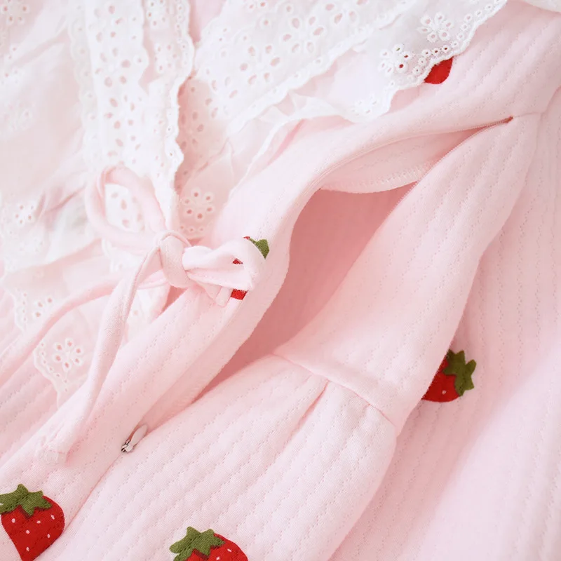 Fdfklak розовая пижама для беременных зимняя Пижама 2 шт. новая осенняя Хлопковая