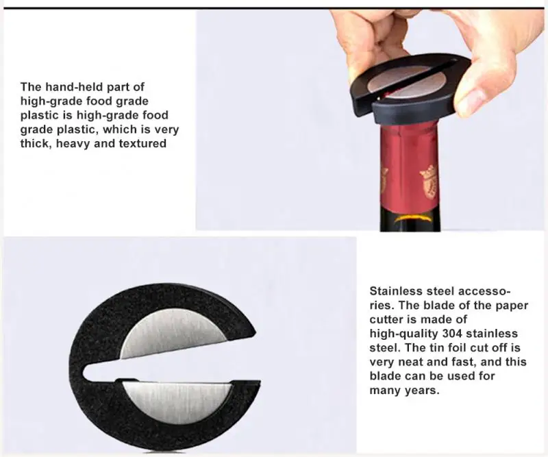Алюминиевый резак для винной бумаги фольга нож инструмент открывания вина