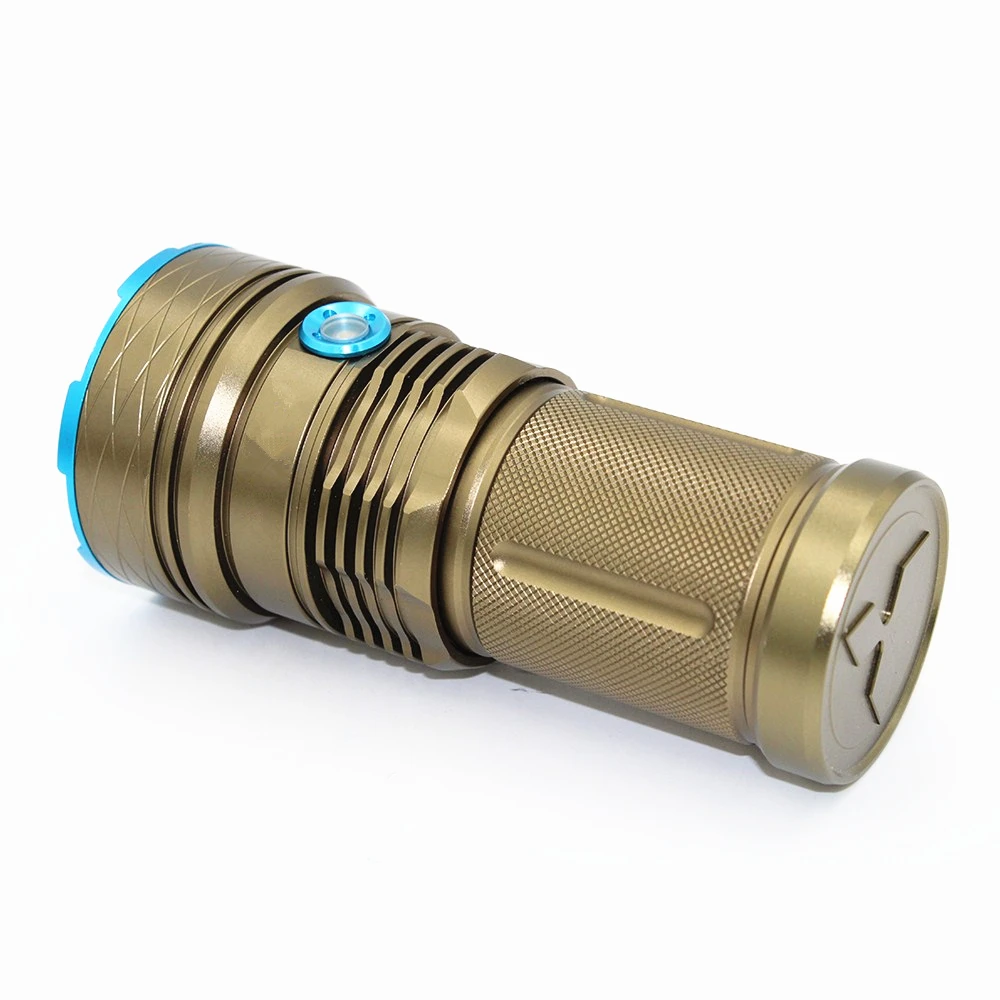 Светодиодный фонарик Utral яркий 12000LM 12x XML T6 уличный ночной освещение + 4 батареи 18650