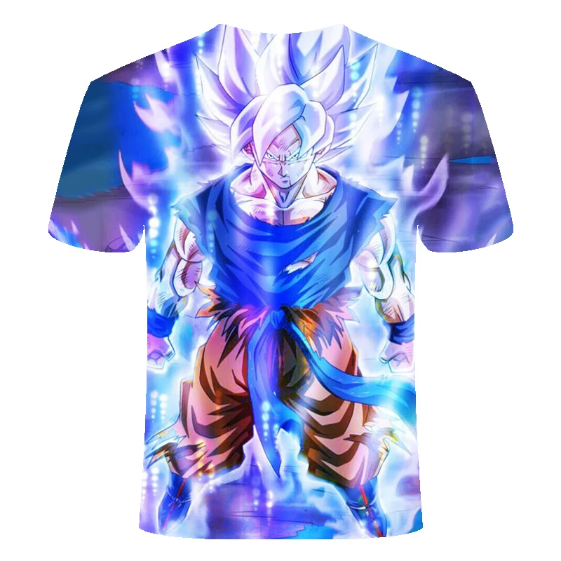 Горячая новинка Мужская и женская персональная аниме Dragon Ball Z 3D печать футболка классная модная удобная креативная рубашка с короткими рукавами
