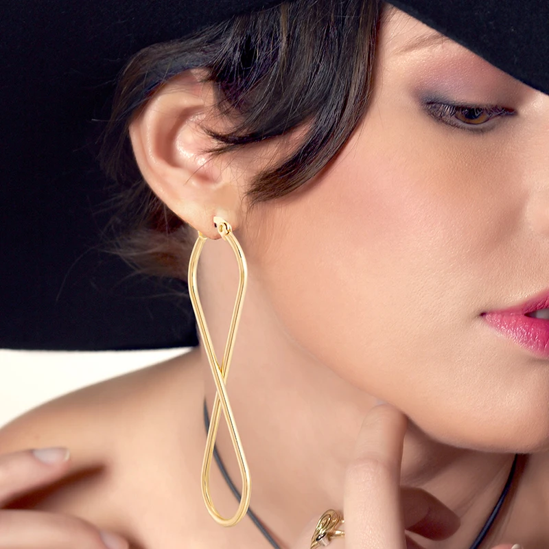 Европейские и американские модные висячие серьги неограниченные геометрические