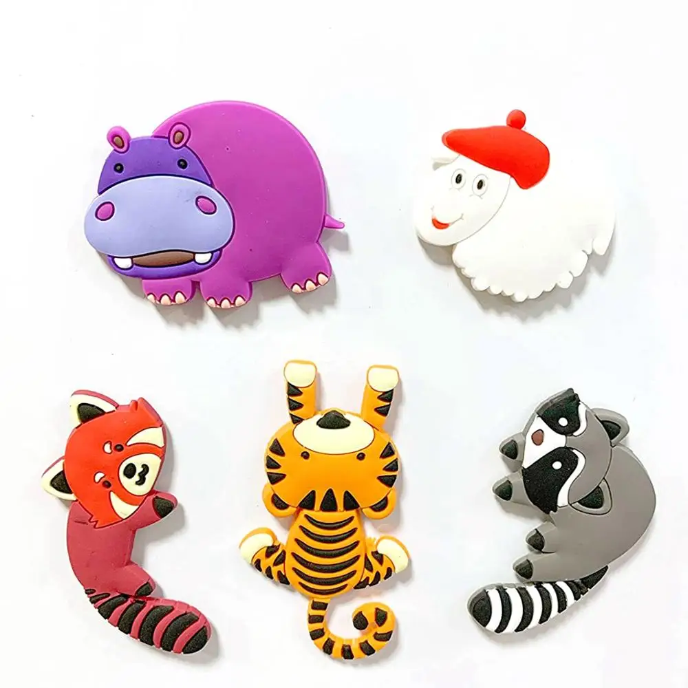 Магниты на холодильник для детей мультяшный зоопарк животные магнитные игрушки