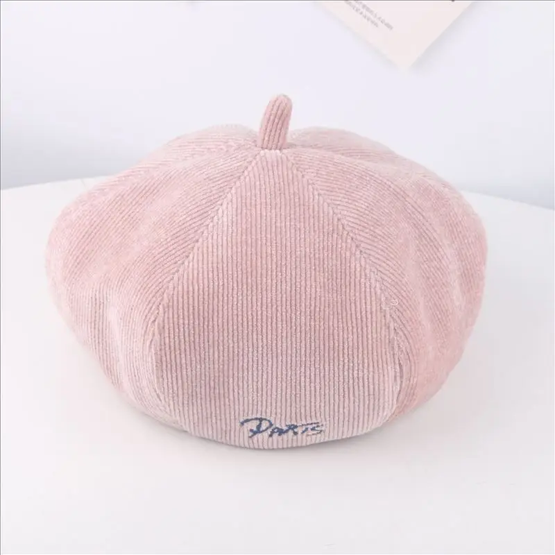 Осень-зима Однотонная одежда для детей вязаный берет шапка маленьких мальчиков