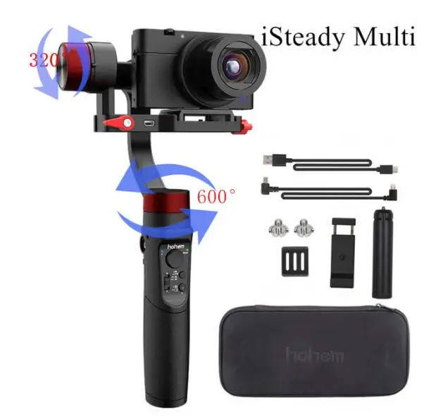iSteady Multi Hohem iSteady мульти 3 оси ручной карданный стабилизатор для цифровой камеры GoPro Hero 8 7 6 5 Osmo экшн Yi Cam SJCam смартфонов - Цвет: iSteady Multi