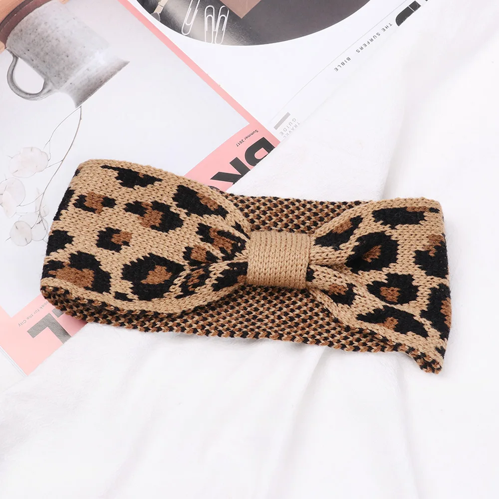 Модные повязки на голову с леопардовым принтом повязка для волос перехлёстом