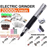 cordless grinder electric drill 20000rmin engraving pen cutting polishing drilling rotary tool with dremel accessories