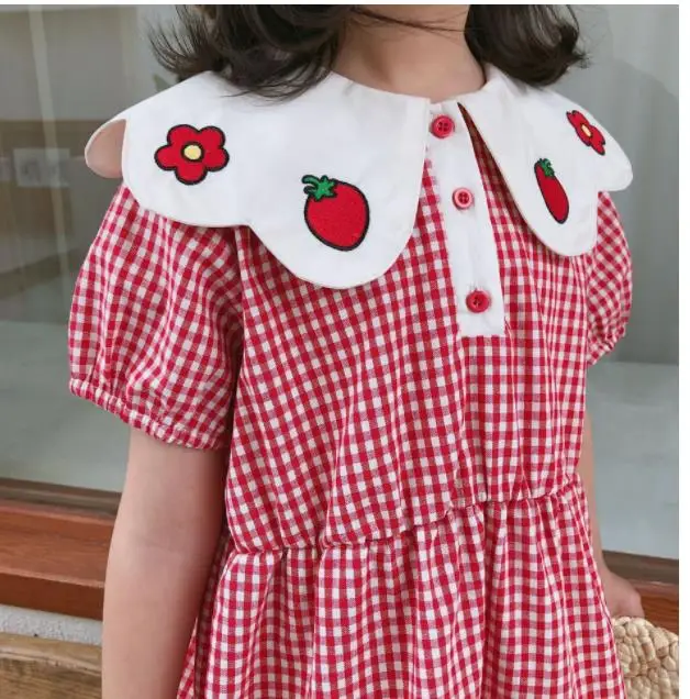 Платье для маленьких девочек 6 шт./лот детская одежда летние платья с коротким