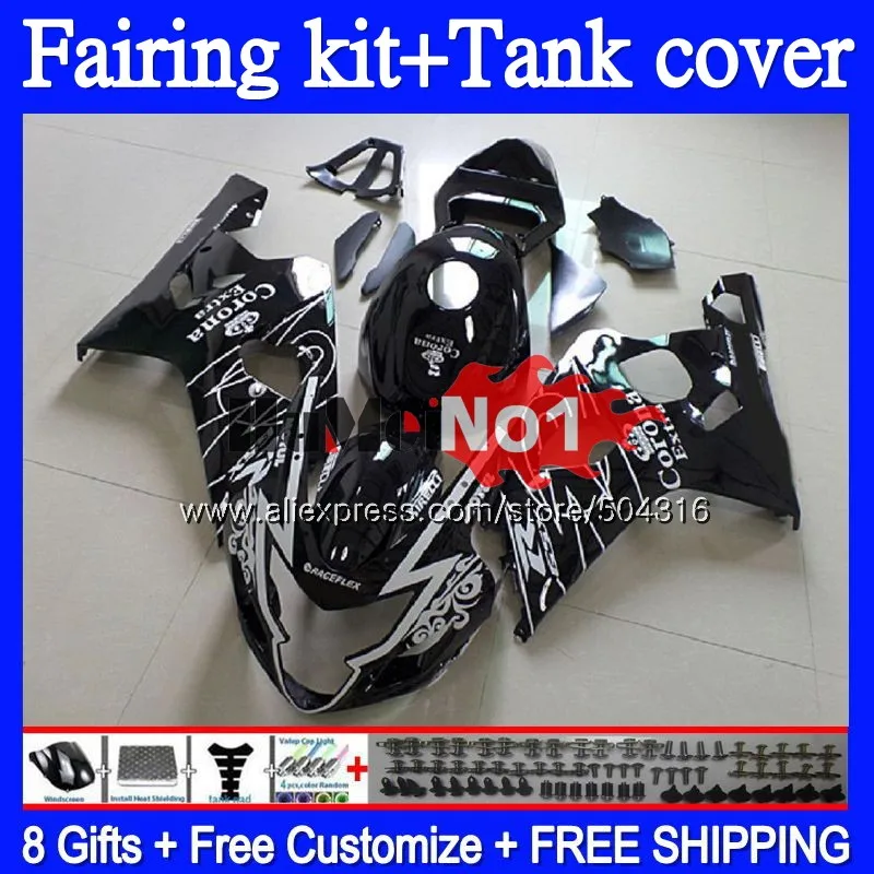 

+ Резервуар для SUZUKI GSXR600 GSXR 600 750 GSX R750 K4 GSXR-750 64MC.0 600CC GSX-R600 GSXR750 04 05 2004 2005 Обтекатели черная распродажа