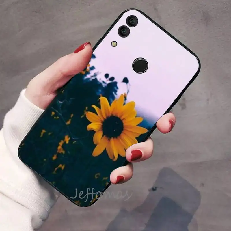 

Daisy Sunflower Floral Phone Case For Huawei Honor view 7a5.45inch 7c5.7inch 8x 8a 8c 9 9x 10 20 10i 20i lite pro