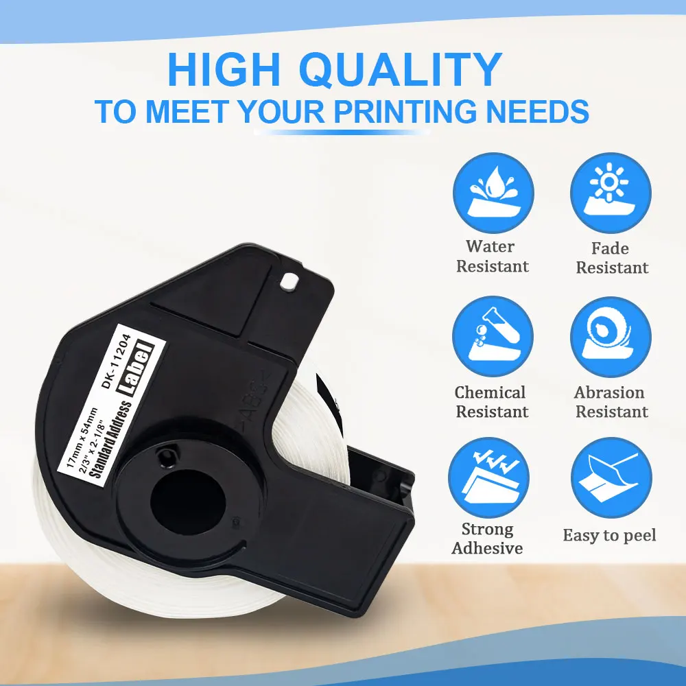 Labelwell DK 11204 серии термальная бумага 1204 белая совместимая для принтера Brother QL500 QL1050