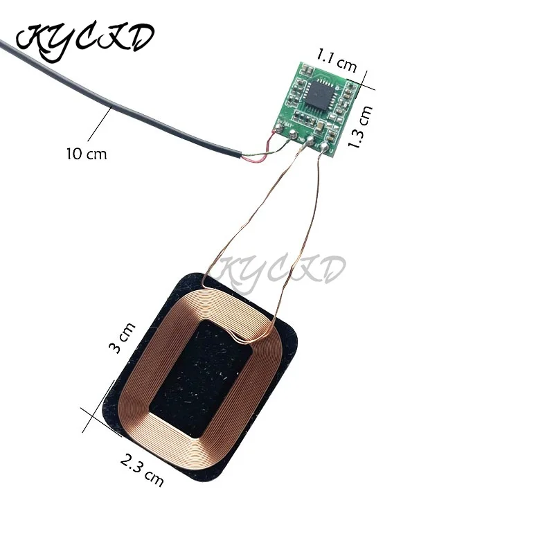mini wireless charger module receiver pcba circuit coil board 3w qi standard power bank charging for iphone xiaomi huawei free global shipping