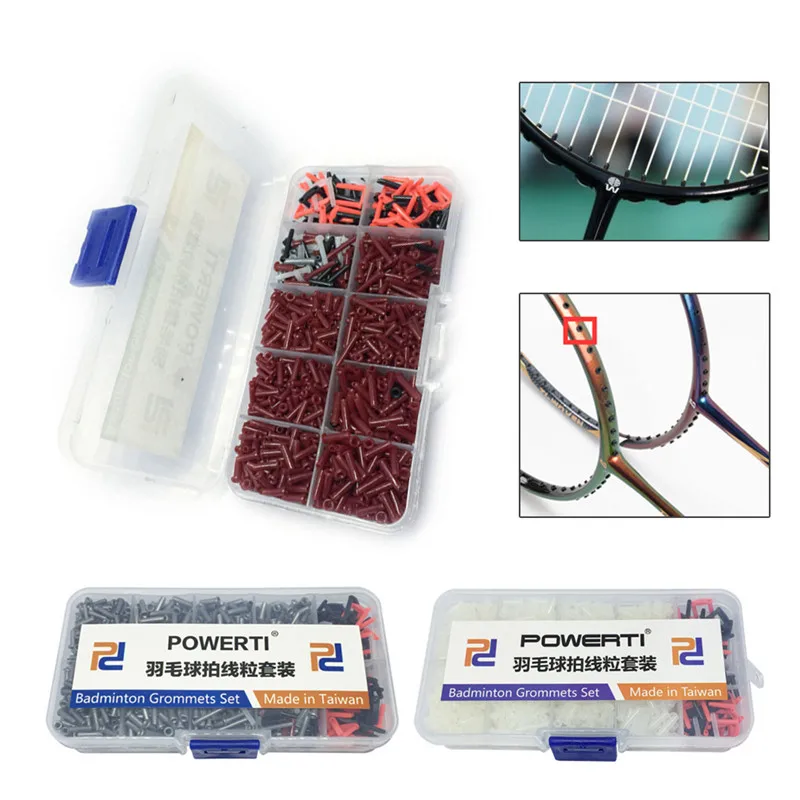 

1500pcs / Box Black Badminton Racket Grommets Eyelets Bucket Stringing Tools Nylon universal lightweight Durable long-lasting Fo