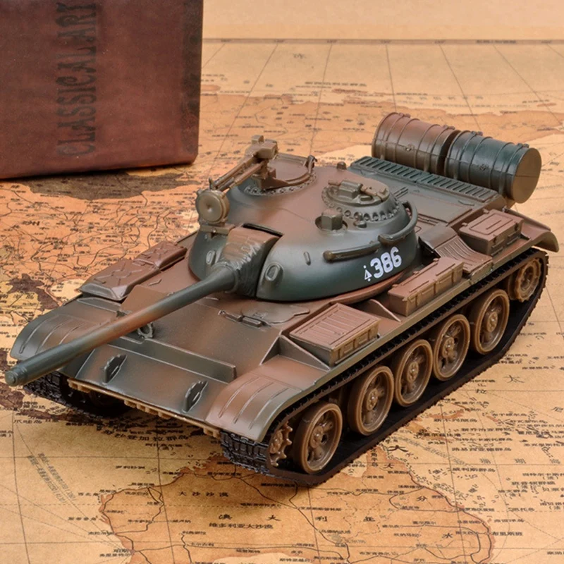 Модель 1:32 Сплав модель T55 основной боевой танк MBT металлические танки литые под