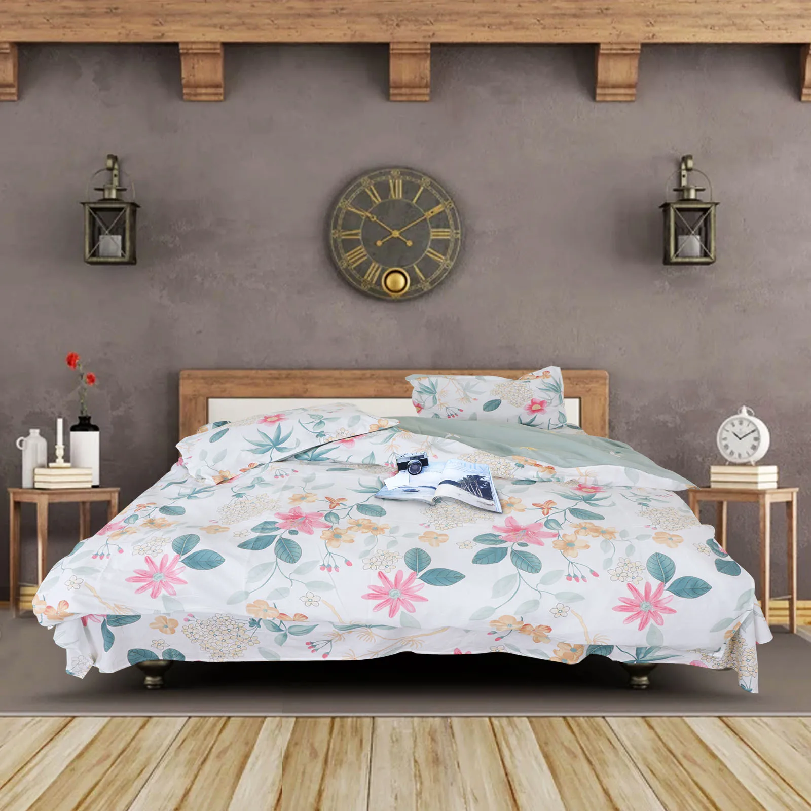 

1.5m Four-piece Cotton Quilt Cover Quilt Cover Pillowcase Bedding Summer Printing Breathable Quilt Cover Pillowcase Bedding Set