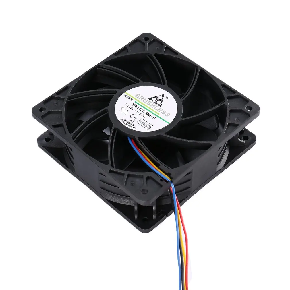 

LESHP 7500RPM DC12V 5.0A Miner Cooling Fan For Antminer Bitmain S7 S9 4-Pin Connector Brushless Replacement Cooler Low Noise