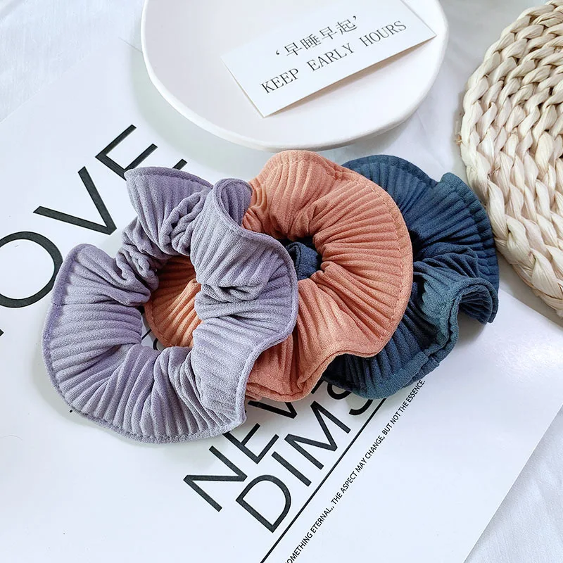 

Candy-Colored Fungus Lace Hair Ties Ropes Ring Women Girls Elastic Scrunchies Ponytail Holder Bands Fashion Headwear Headdress