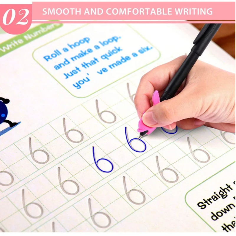 Дети тетрадь для практики Невидимая ручка многоразовые рукописного ввода