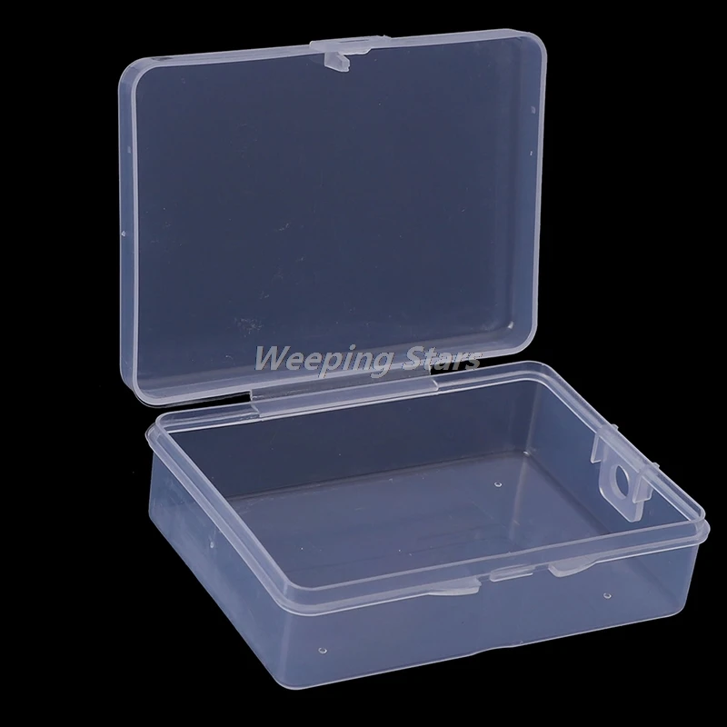 

9cm*6.5cm*3cm Transparent Plastic Storage Box Clear Square Multipurpose