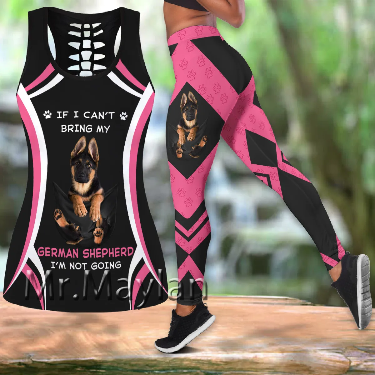 

New 3D Print German Shepherd Hollow Tanktop Women Sexy Vest Girls Fashion Tank tops Women Clothes ropa mujer Oversized Drop ship