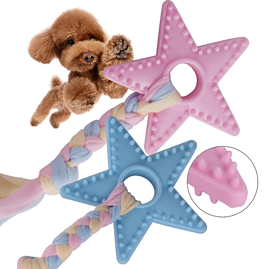 

Pet Toys Dogs Pet Supplies Pet Dog Puppy Cotton Chew Cute Star Toy Durable Braided Rope Funny Tool For Dog Puppies Pet Supplies