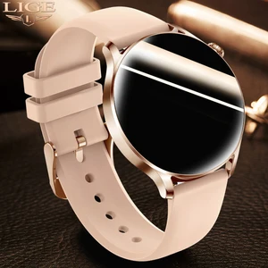 lige fashion smart watches women men bluetooth call music control sports wristwatch fitness ladies smartwatch for huawei xiaomi free global shipping