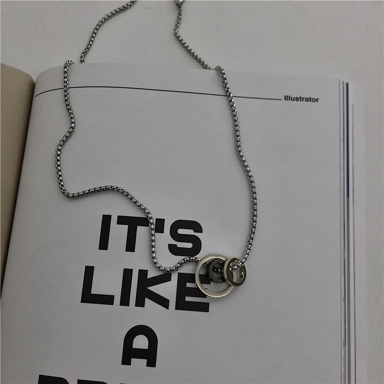 

Internet Celebrity Super Hot Ins Cool High Street Ulzzang Wind Simple Camisole Two Circles Versatile Men's and Women's