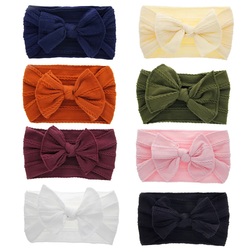 2020 New Bowknot big headband baby bow headbands hair band for girls boy girl turban head accessories# DEC | Детская одежда и
